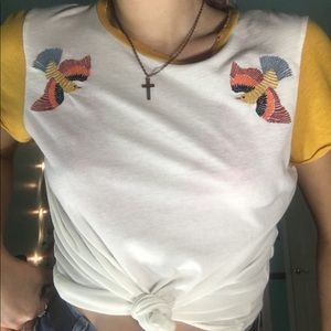American Eagle Embroidered Bird Tee